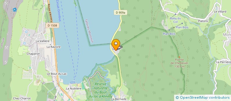 localisation de l'entreprise SCI LE BAT DU LAC à DOUSSARD