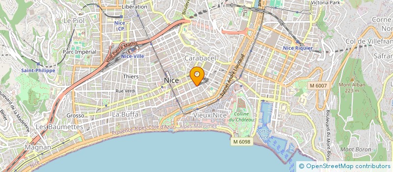 localisation de l'entreprise SCI LE BATEAU à NICE