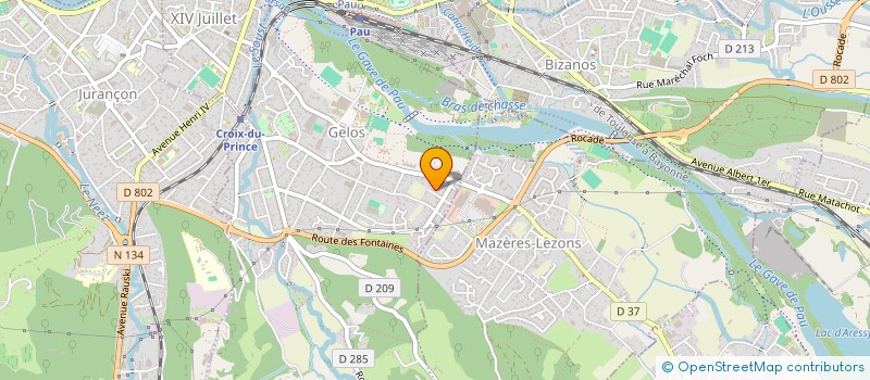 localisation de l'entreprise SCI LE BATEAU  GELOS