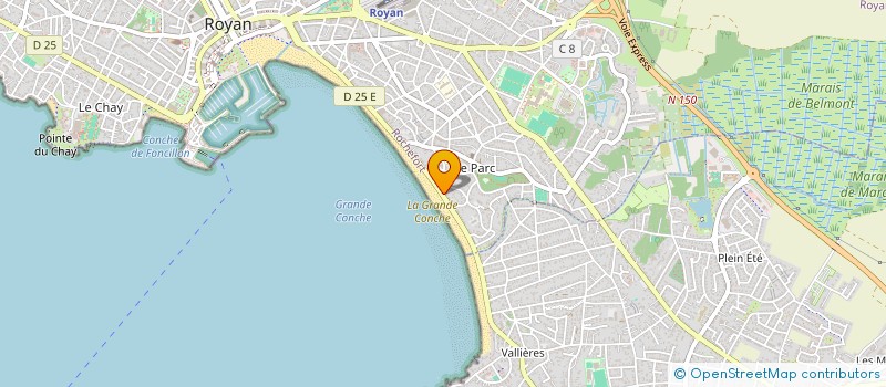 localisation de l'entreprise SCI LE BATEAU IVRE  VAUX-SUR-MER