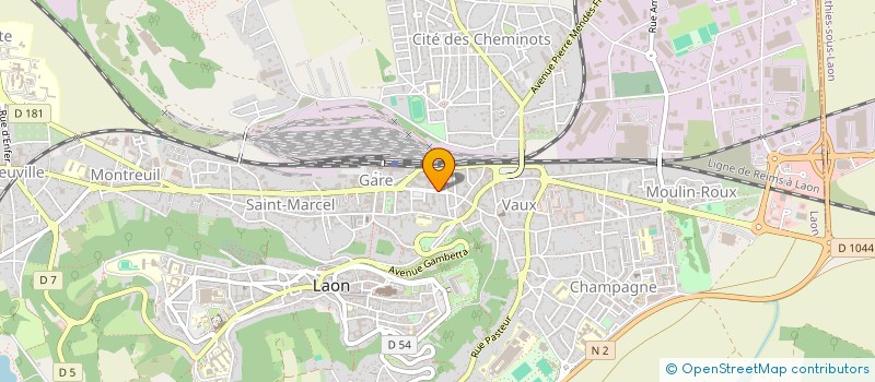 localisation de l'entreprise SCI LE BATIMENT DE L AISNE à LAON