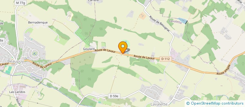 localisation de l'entreprise SCI LE BATISTOU  LAVALETTE