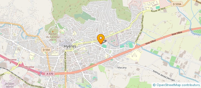 localisation de l'entreprise SCI LE BATTON à HYERES