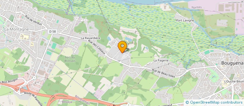 localisation de l'entreprise SCI LE BAYON à BOUGUENAIS