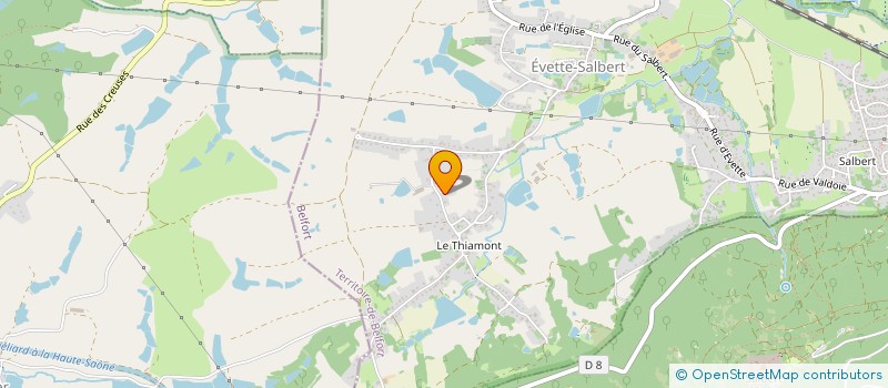 localisation de l'entreprise SCI LE BAZAINE à EVETTE-SALBERT
