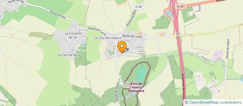 localisation de l'entreprise SCI LE BCRD  FEY