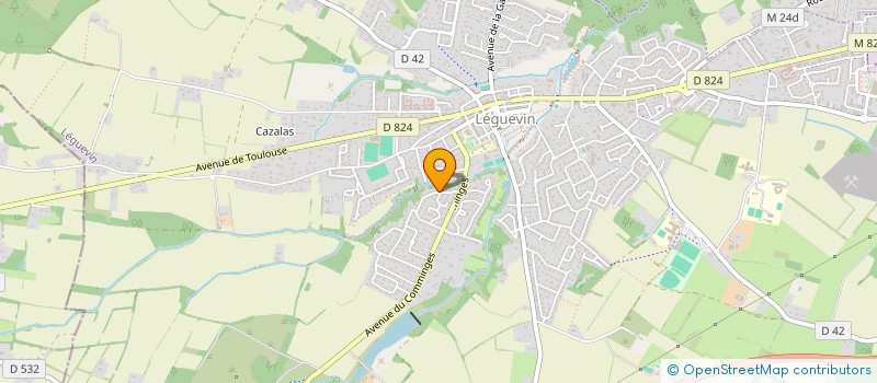 localisation de l'entreprise SCI LE BEACH PEYOT BROCA  LEGUEVIN