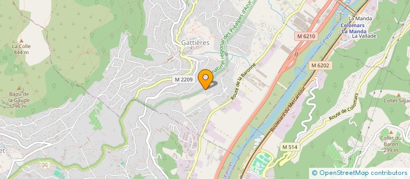 localisation de l'entreprise SCI LE BEAL  GATTIERES