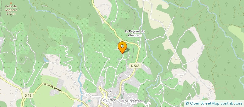 localisation de l'entreprise SCI LE BEAL à FAYENCE