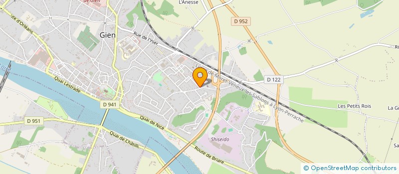 localisation de l'entreprise SCI LE BEAU BERRY à GIEN