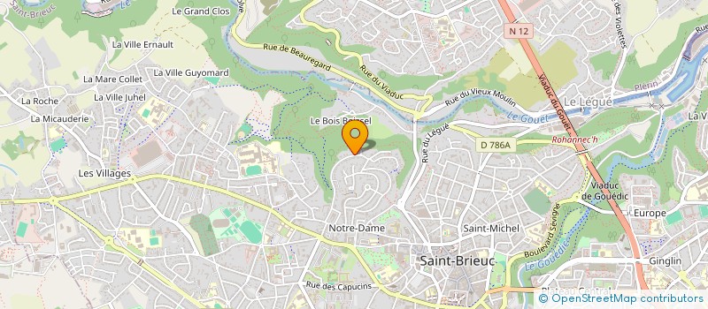 localisation de l'entreprise SCI LE BEAU CHENE II à SAINT-BRIEUC