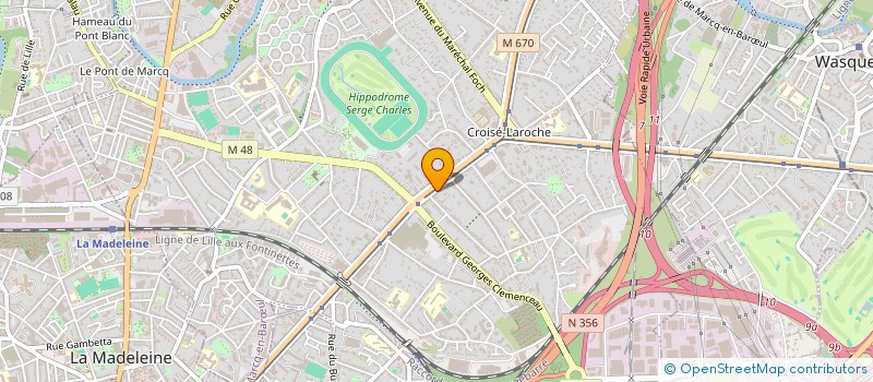localisation de l'entreprise SCI LE BEAU LIEU à MARCQ-EN-BARŒUL