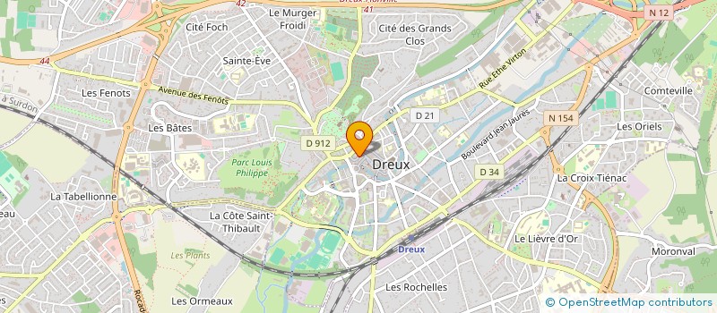 localisation de l'entreprise SCI LE BEAU PAVE à DREUX