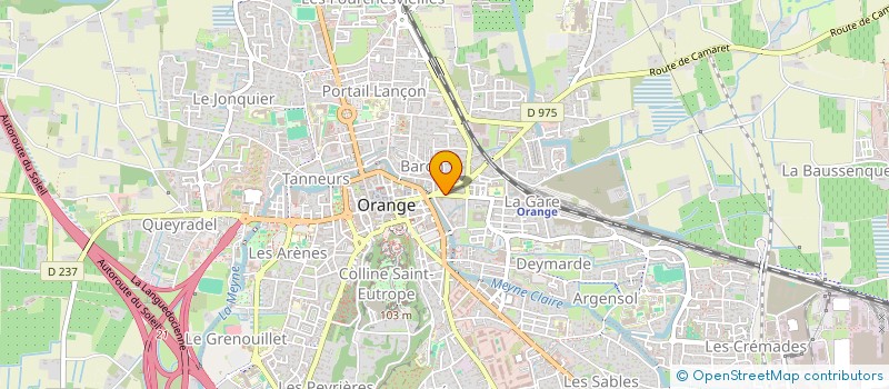 localisation de l'entreprise SCI LE BEAU PLATANE  ORANGE