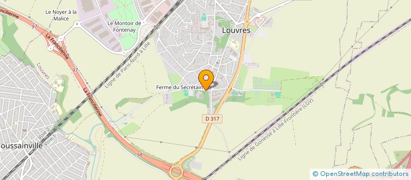 localisation de l'entreprise SCI LE BEAU PRE  LOUVRES