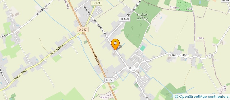 localisation de l'entreprise SCI LE BEAU RIETZ  LORGIES