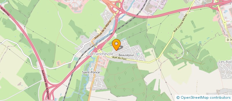 localisation de l'entreprise SCI LE BEAU SEJOUR  LA FRANCHEVILLE