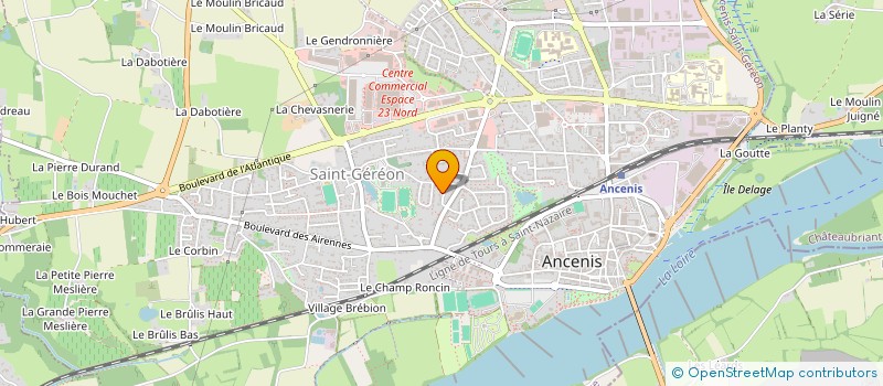 localisation de l'entreprise SCI LE BEAUCARNEA  ANCENIS-SAINT-GEREON