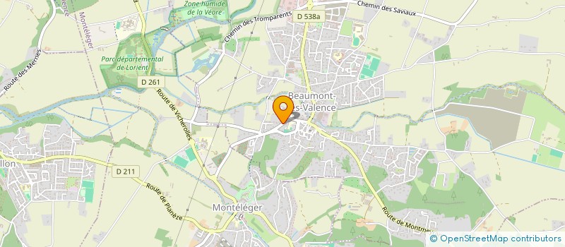 localisation de l'entreprise SCI LE BEAULIEU à BEAUMONT-LES-VALENCE