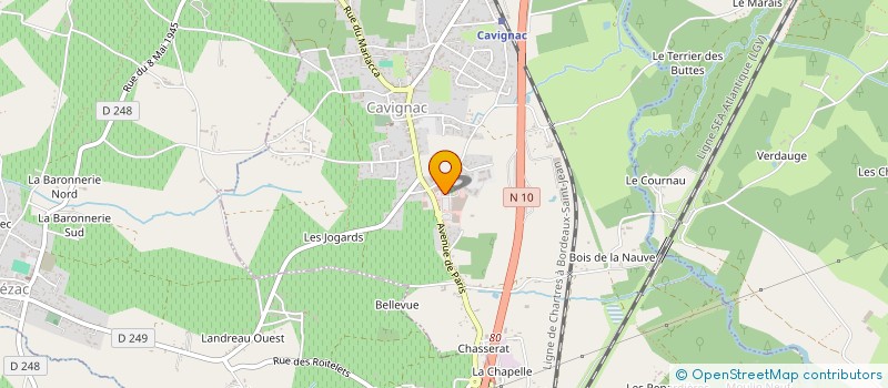 localisation de l'entreprise SCI LE BEAUX IMMO à CAVIGNAC