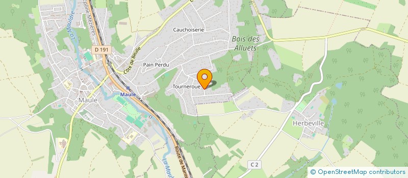 localisation de l'entreprise SCI LE BEC  MAULE