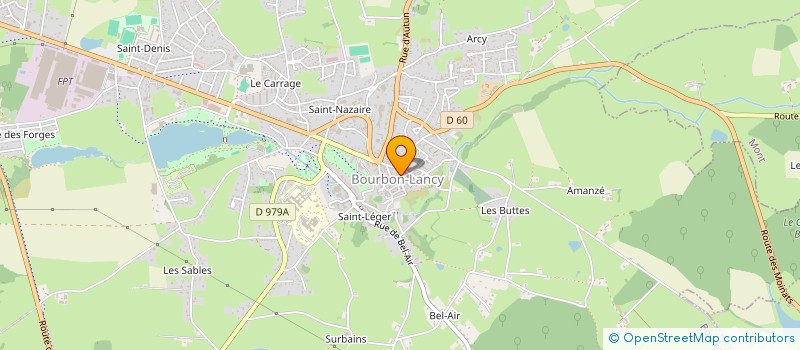 localisation de l'entreprise SCI LE BEFFROI à BOURBON-LANCY