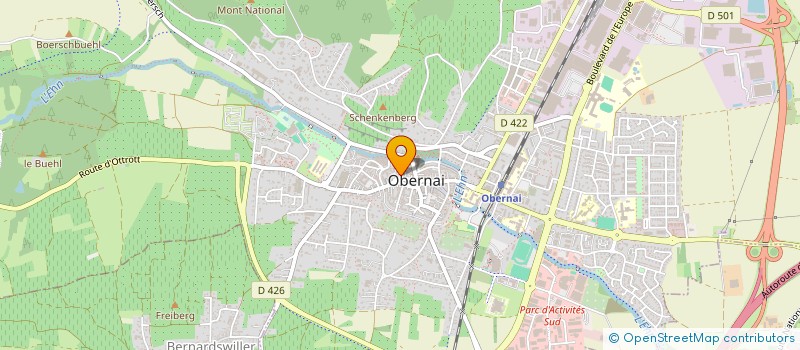 localisation de l'entreprise SCI LE BEFFROI à OBERNAI