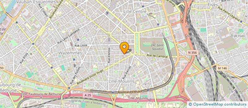 localisation de l'entreprise SCI LE BEGUINAGE à LILLE