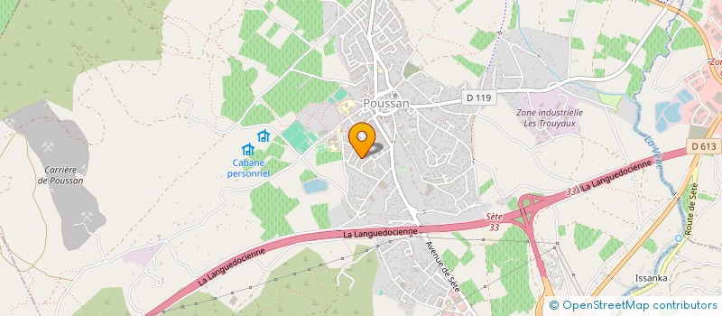 localisation de l'entreprise SCI LE BELBEZE  POUSSAN