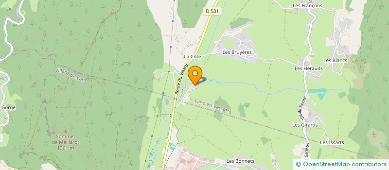 localisation de l'entreprise SCI LE BELLEVUE HR  LANS-EN-VERCORS