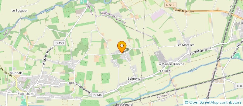 localisation de l'entreprise SCI LE BELMONT à EPINOUZE