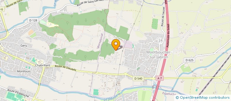 localisation de l'entreprise SCI LE BELVEDERE  MONTBOUCHER-SUR-JABRON