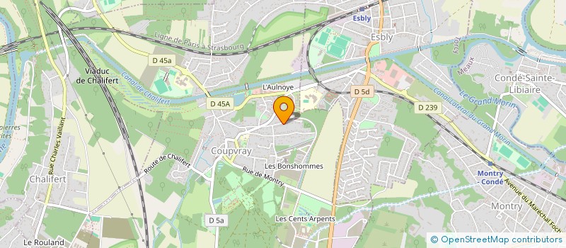 localisation de l'entreprise SCI LE BELVEDERE  COUPVRAY