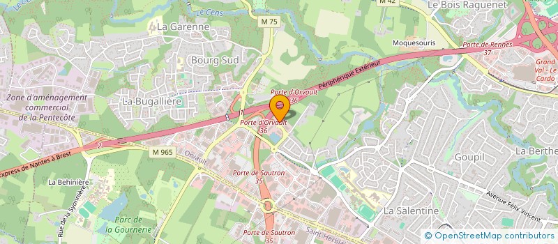 localisation de l'entreprise SCI LE BELVEDERE à ORVAULT