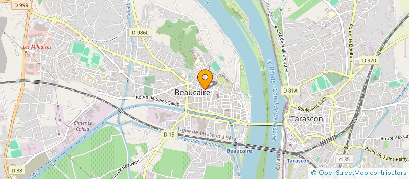 localisation de l'entreprise SCI LE BELVEDERE  BEAUCAIRE