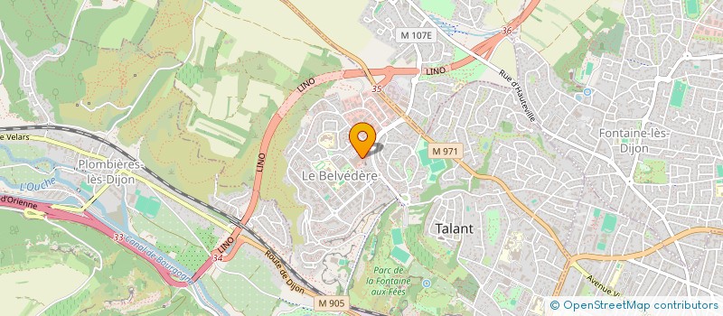 localisation de l'entreprise SCI LE BELVEDERE  TALANT