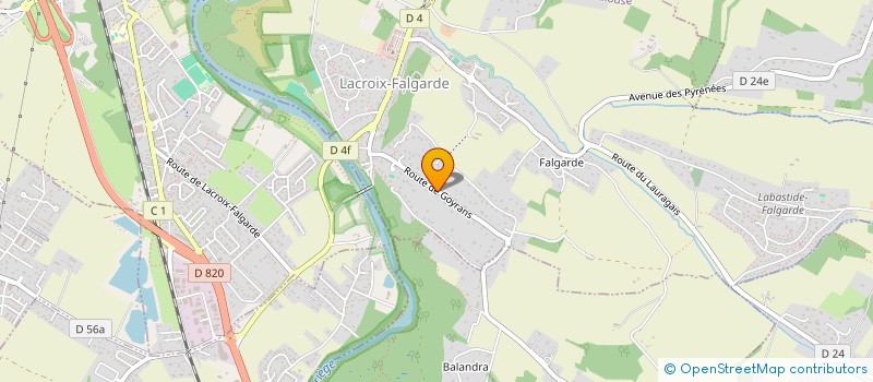 localisation de l'entreprise SCI LE BELVEDERE  LACROIX-FALGARDE