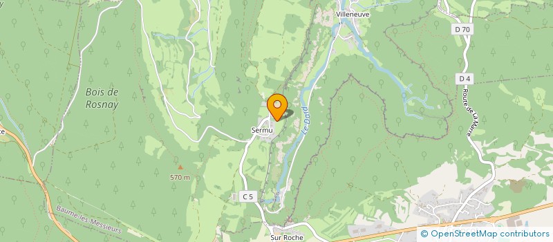 localisation de l'entreprise SCI LE BELVEDERE  BAUME-LES-MESSIEURS