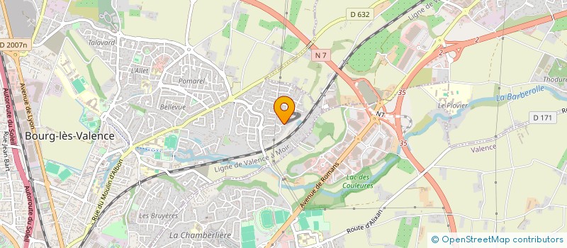 localisation de l'entreprise SCI LE BENEZET  BOURG-LES-VALENCE