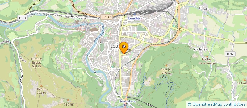 localisation de l'entreprise SCI LE BEOUT  LOURDES