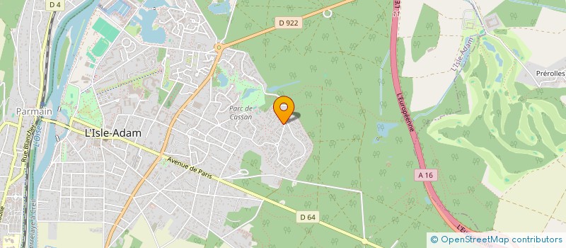 localisation de l'entreprise SCI LE BERCAIL  L'ISLE-ADAM