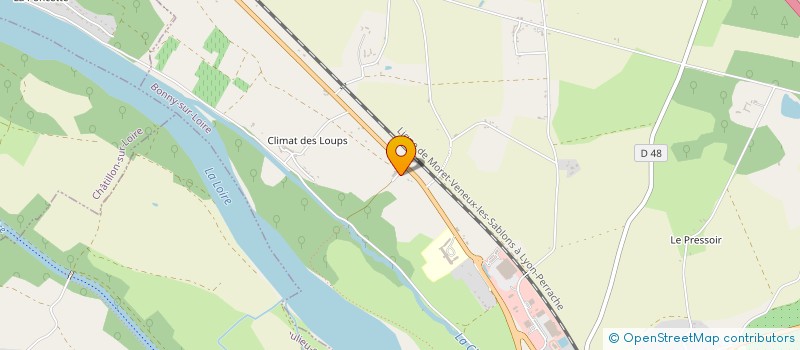 localisation de l'entreprise SCI LE BERCEAU à BONNY-SUR-LOIRE