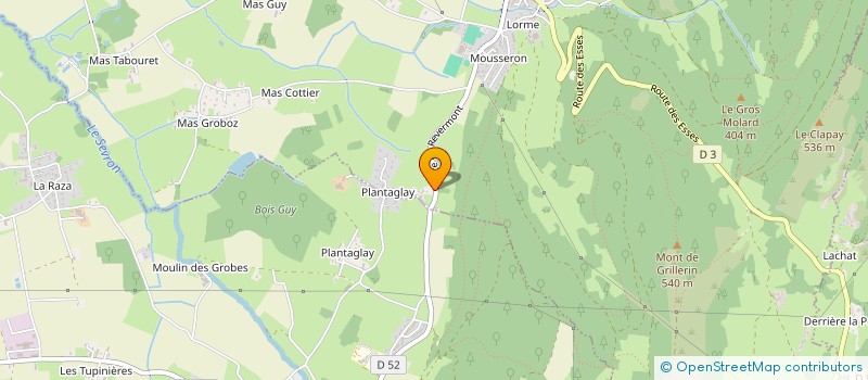 localisation de l'entreprise SCI LE BERCOU  VAL-REVERMONT