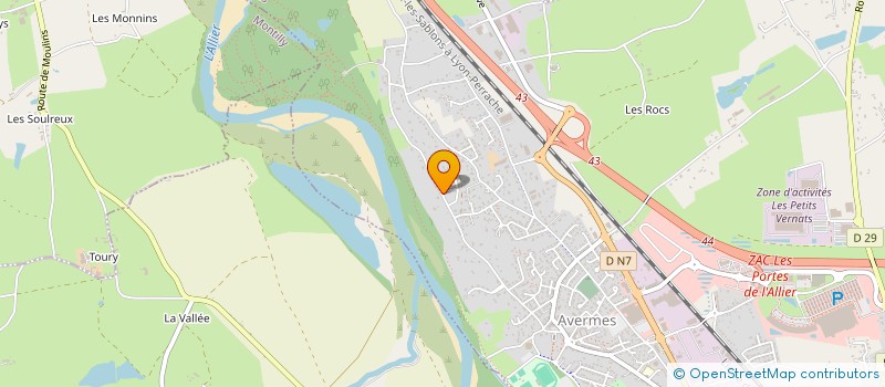 localisation de l'entreprise SCI LE BERGER  AVERMES