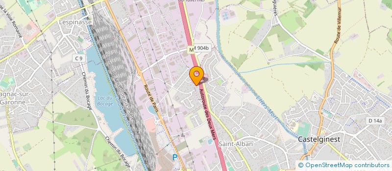 localisation de l'entreprise SCI LE BERGERON  BRUGUIERES