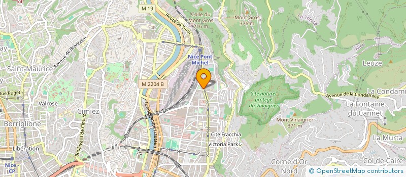 localisation de l'entreprise SCI LE BERLUGAN à NICE
