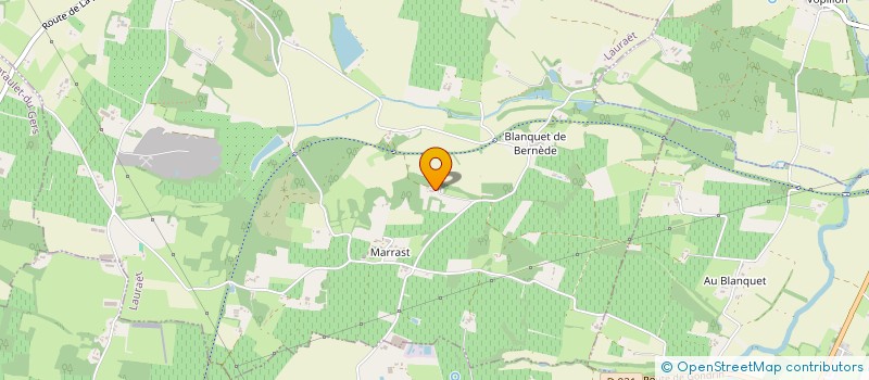 localisation de l'entreprise SCI LE BERNES  LAURAET