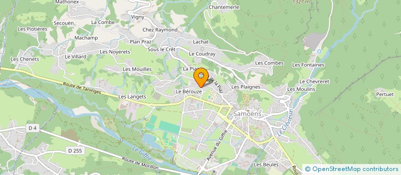 localisation de l'entreprise SCI LE BEROUZE BURNET à SAMOENS