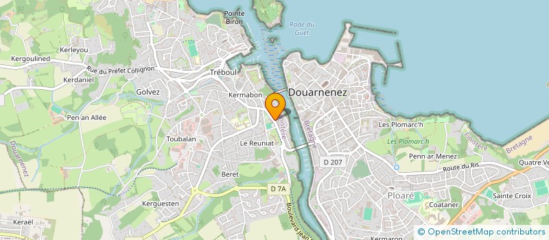 localisation de l'entreprise SCI LE BERRE PENNEC  DOUARNENEZ