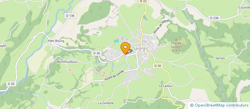 localisation de l'entreprise SCI LE BERRY à SAIGNES